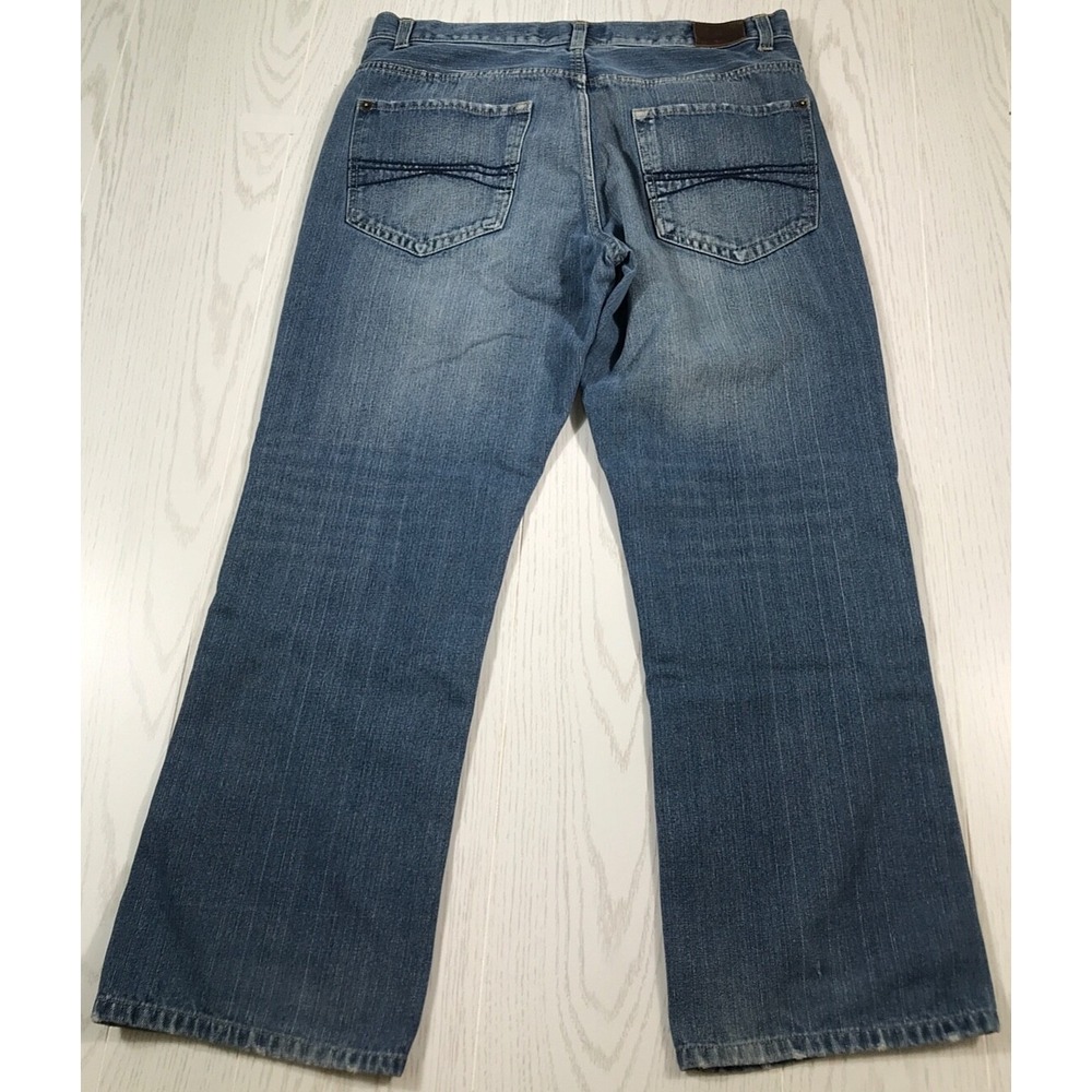 Vintage Y2K Express Bootcut Jeans Men 38x30 Tag 32 Wide Leg Grunge Kingston Dad